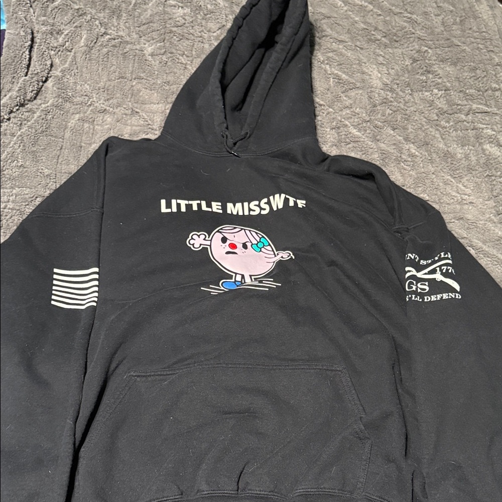 Grunt Style Black 'Little Miss WTF' Hoodie